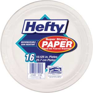Hefty Picnic Paper Plates - Dinner Size