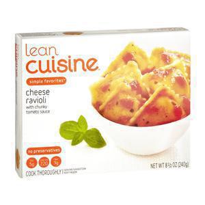 Lean Cuisine Cheese Ravioli w/ Tomato Sauce