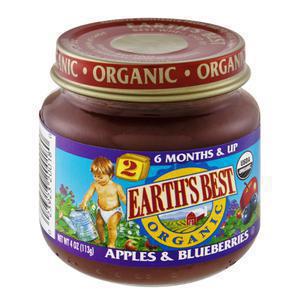 Earths Best Baby - 2nd Apples & Blueberry