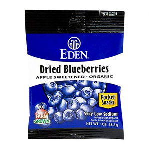 Eden Organic Pocket Snacks - Dried Blueberries