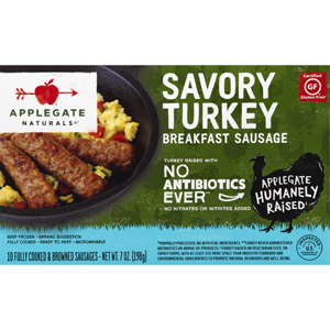 Applegate Farms Breakfast Savory Turkey Sausage