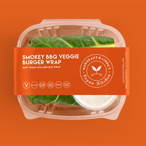 M&L`s Vegan Kitchen - Smokey BBQ Veggie Burger Wrap