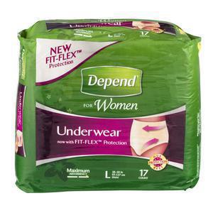 Depend Underwear for Women -  Large