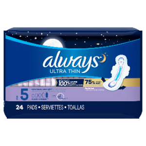 Always Ultra Thin Pads w/ Wings Size 5