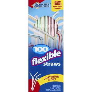 Diamond Flex Straws