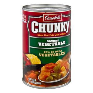 Chunky Campbells Vegetable Soup