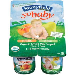 Stonyfield Yo Baby Yogurt - Peach