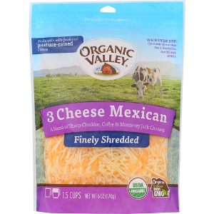 Organic Valley Shredded Cheese - 3 Cheese Mexican