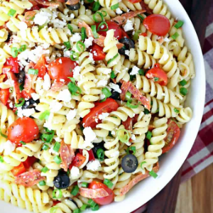 Cranberry Feta Pasta Salad