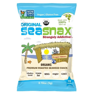 Seasnax Seaweed Snack - Classic Olive Oil Roasted