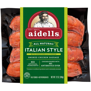 Aidells Italian Smoked Chicken Sausage with Mozzarella Cheese