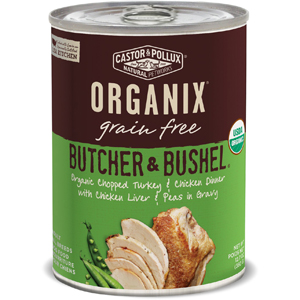 Castor & Pollux Organix Canned Dog Food - Turkey Veg