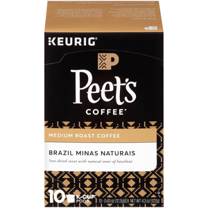 Peet's Coffee K Cups Brazil Minas Naturais