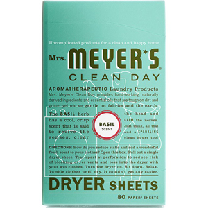 Mrs Meyers Dryer Sheets - Basil