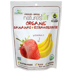 Natierra Organic Freeze Dried Fruit - Banana & Strawberry