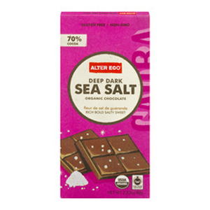 Alter Eco Chocolate Bar - Deep Dark Sea Salt
