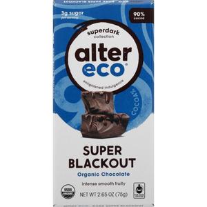 Alter Eco Chocolate Bar - Dark Super Blackout