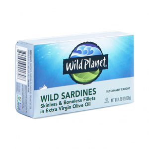 Wild Planet Sardines in Olive Oil - Boneless Skinless