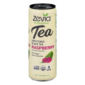 Zevia Sweetened Black Tea - Raspberry