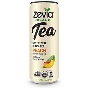 Zevia Sweetened Black Tea - Peach