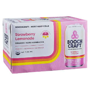 Boochcraft Organic Hard Kombucha - Strawberry Lemonade