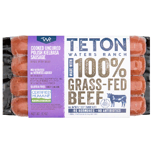 Teton Waters Grass Fed Beef Polish Kielbasa Sausage