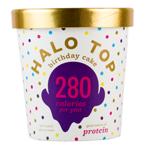 Halo Top Light Ice Cream - Birthday Cake