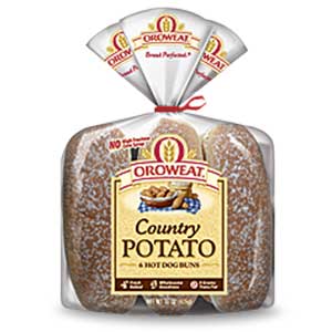 Oroweat Hot Dog Buns - Country Potato